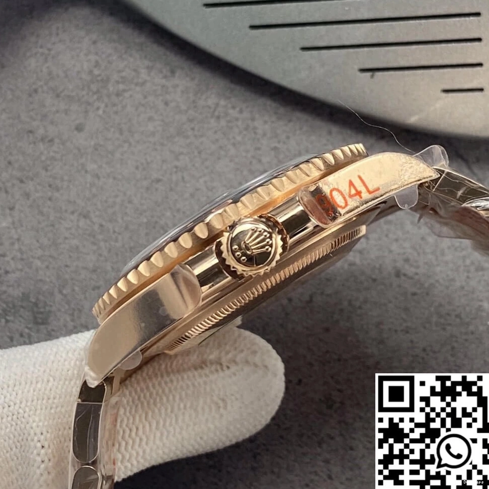 Rolex Factory GMT Dial 126715CHNR-0001 II Rose Master Gold Black GM 0904